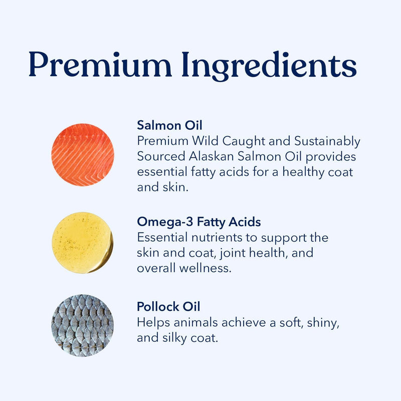 Honest Paws Fish Oil and Probiotics for Dogs and Cats Bundle - Digestive & Immune Support Powder with Prebiotic - Omega-3 Wild Alaskan Salmon Oil - Healthy Skin and Joints