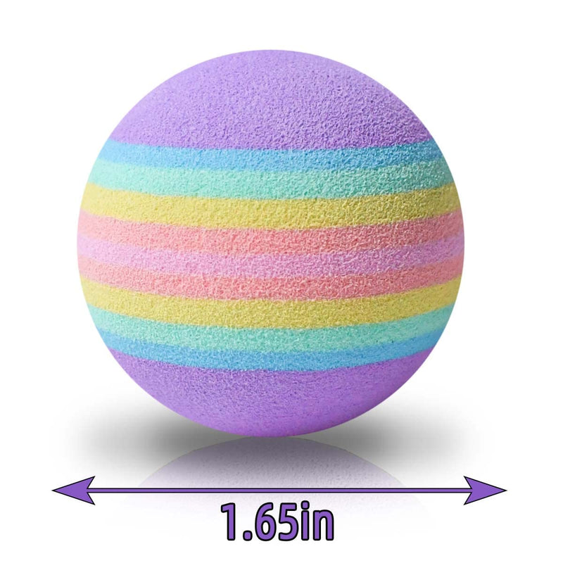 12 Pack Foam Cat Toy Balls Cat Foam Soccer Ball Pet Foam Ball Soft Cats Toys Sponge Balls Colorful Quiet Eva Interactive Toy Ball for Kitten Dog Puppy Indoor Activity Play Chase Training Chewing - BeesActive Australia