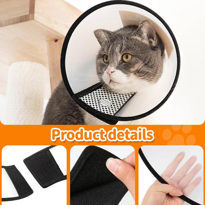 ZXUPOI 1 Neck Collar for Pets Pets Plastic Elizabethan Plastic Elizabethan Collar Soft Cat Protective Collar Lightweight Elizabethan Collar for Kittens Puppies XS (15-18CM) - BeesActive Australia