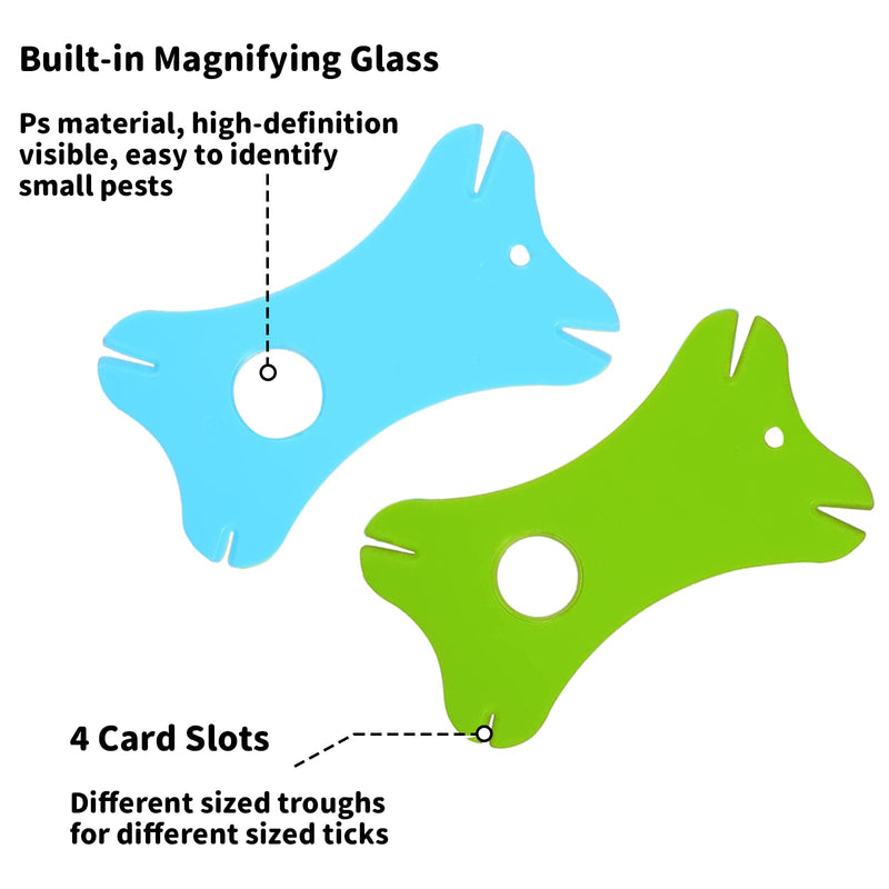 Simsky tick map with magnifying glass, pack of 4 tick maps for ticks, tick map for children, for people, children, dogs, cats - BeesActive Australia