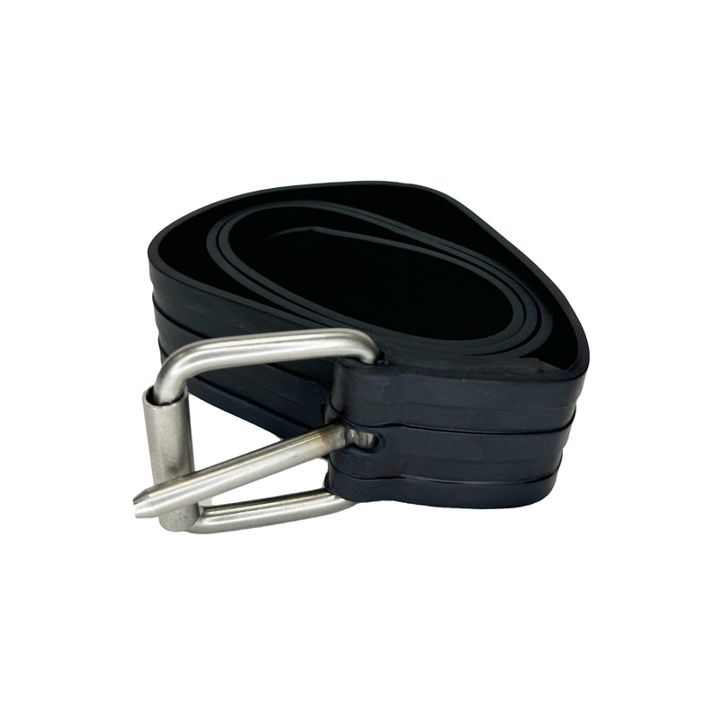 Scuba Choice Rubber Free Dive Weight Belt, Black – Heavy Duty, Adjustable 61"