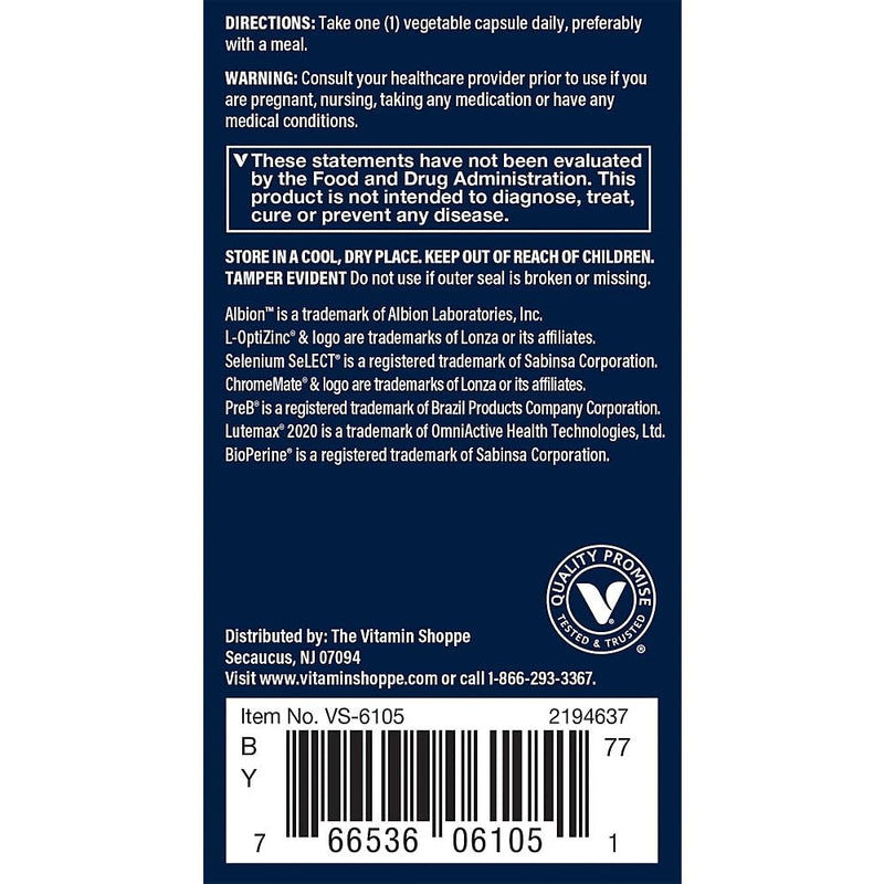 Vthrive BioActive Men 50+ One Daily Multivitamin, 30 Capsules | Men’s Multivitamin With Essential Vitamins and Minerals, Supports Daily Health and Wellness, Gluten Free, Vegetarian Capsules