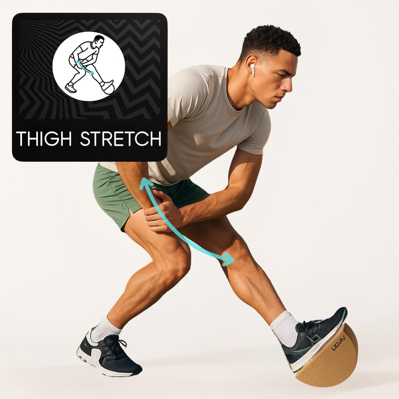 Calf and Foot Stretcher, Wooden Rocker for Leg Thigh Muscle Stretching - BeesActive Australia