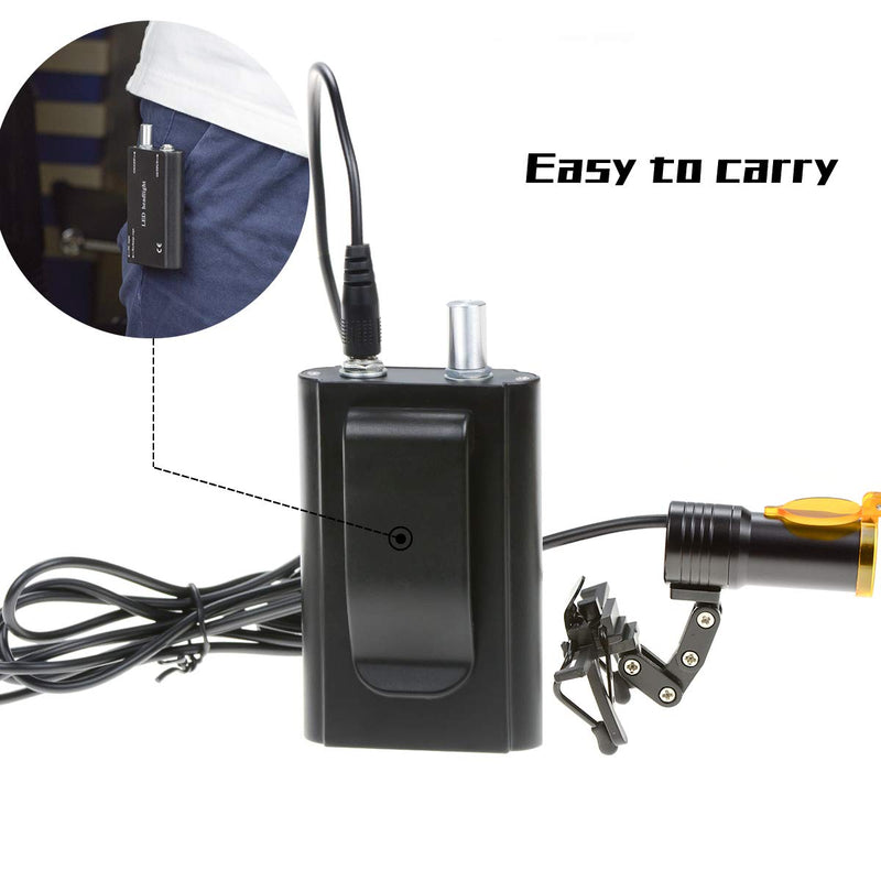 EAST Brand Black Color 5W Waist Hanging Style Brightness Headlamp (Iron Frame Style)