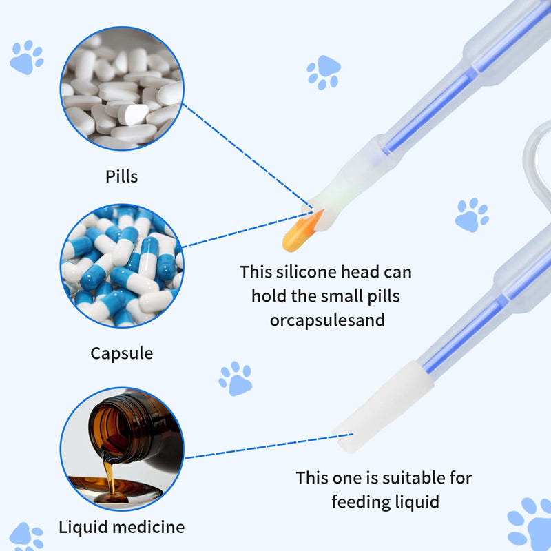Zonoori Pack of 5 tablet dispensers for cats, cat food syringe, easy and safe administration of pet medication syringe - BeesActive Australia