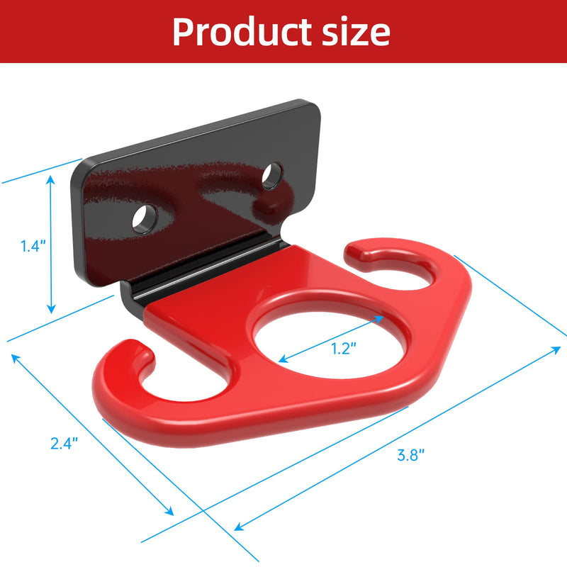Resistance Band Wall Anchor, Workout Wall Mount Anchor for Home Gym Accessories ﻿ Resistance band anchor（Red ）