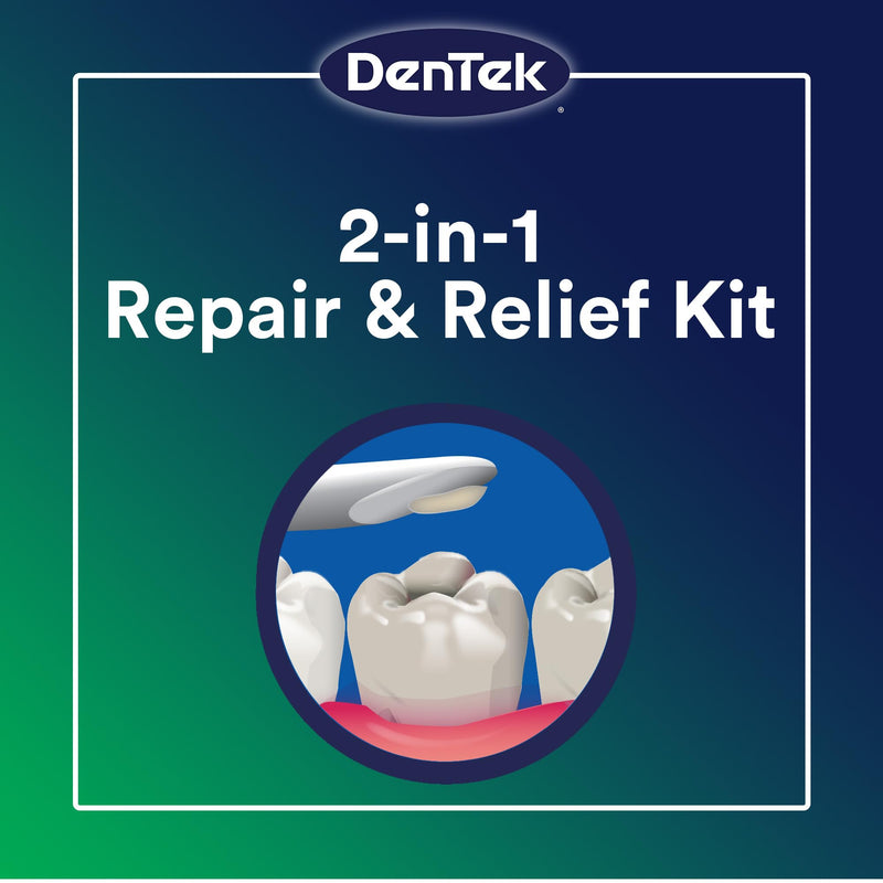 DenTek Temparin Max Dental Repair Kit, for Pain Relief & Temporary Repair, Pack of 6 Kits, 13+ Repairs per Kit - BeesActive Australia