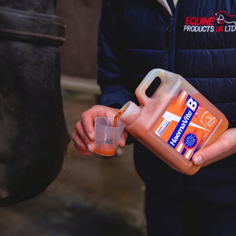 Equine Products Haemavite B Plus Horse Supplement, 1 Litre. Iron & Vitamin Tonic For Energy And Recuperation