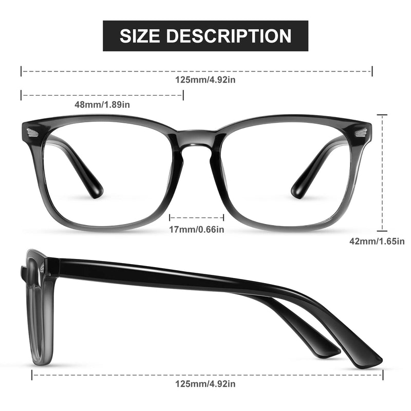 Blue Light Gla-sses for Kids 3 Pack Blue Light Blocking Gla-sses for Girls Boys Computer Gaming Screen Gla-sses, Anti Glare Eyestrain Teen Fashion Gla-sses Age 3-10 (Grey Black+Transparent+Leopard) Grey Black+transparent+leopard - BeesActive Australia