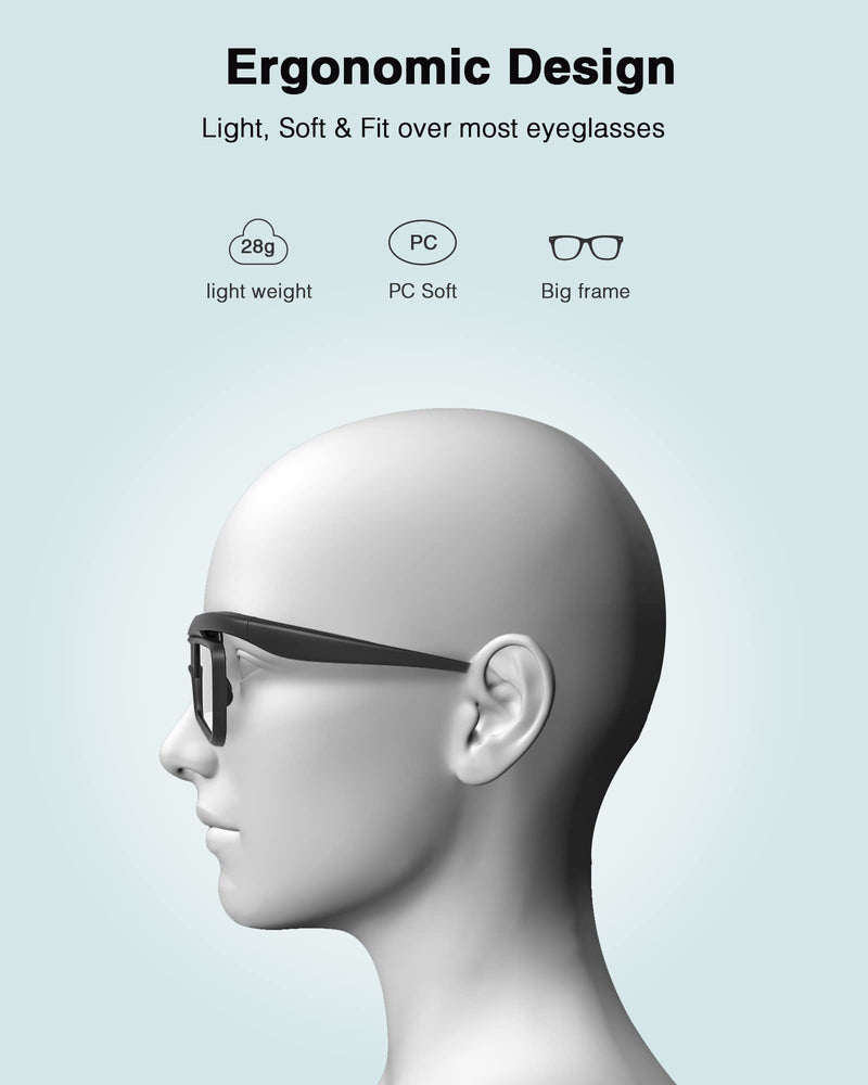 AWOL VISION DLP Link 3D Glasses, Rechargeable Active Shutter Eyewear compatiable with AWOL VISION LTV-3000 Pro and LTV-3500 Pro, Vanish TV & other DLP-LINK 3D projectors (2 Packs) 2 Packs - BeesActive Australia