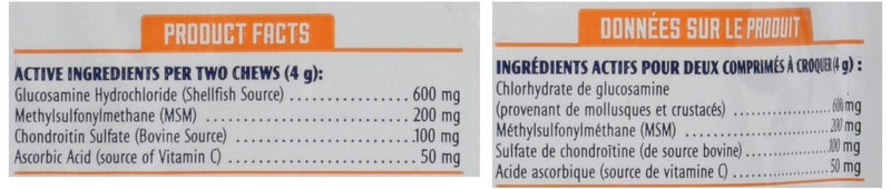 ProSense Hip and Joint Solutions 60 Count, for Dogs, Advanced Strength Glucosamine Chews - BeesActive Australia