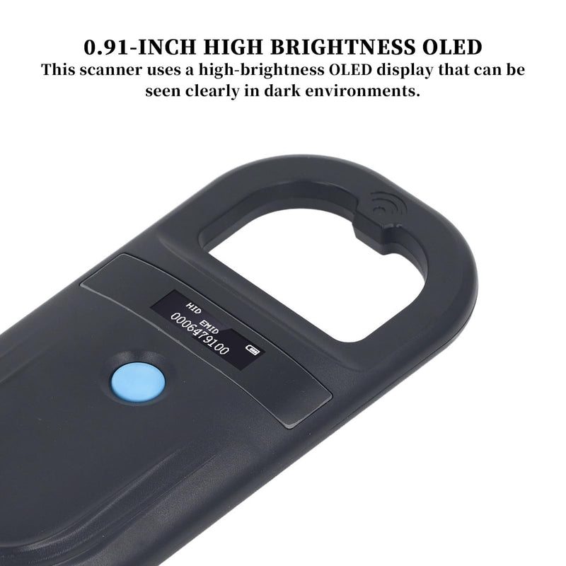 Animal Chip Reader, 134.2KHz Pet Microchip Scan, ISO11784 85 FDX B and EMID Pet ID Reader, Rechargeable Pet Microchip ID Scanner for Dogs - BeesActive Australia