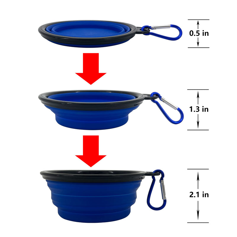 Collapsible Dog Bowl, 10 Pack, Portable, Safe, Reusable, Suitable for Indoor and Outdoor Activities - BeesActive Australia