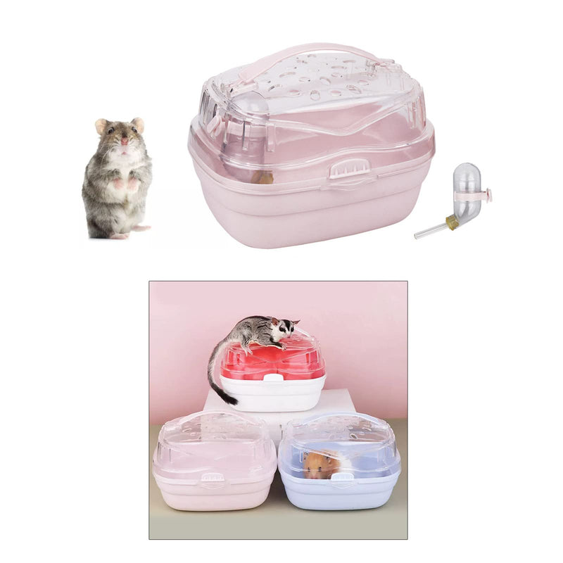 hero-s Transport Box Hamster, Carrying Cage, Portable Travel Cage Small Animals, with Water Bottle, Guinea Pig Carrying Bag - BeesActive Australia