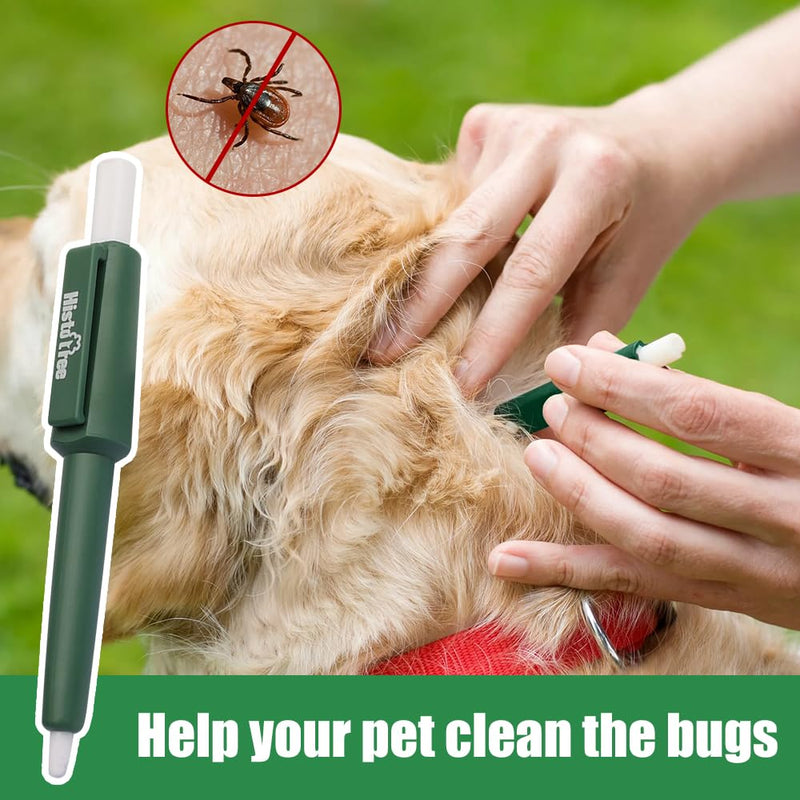 HIULLEN tick snare, 2 pieces of human tick tweezers, effective tick remover, tick hook and tick tweezers in one, tick removal pen for dogs, cats, ideal tick remover for ticks of all sizes - BeesActive Australia