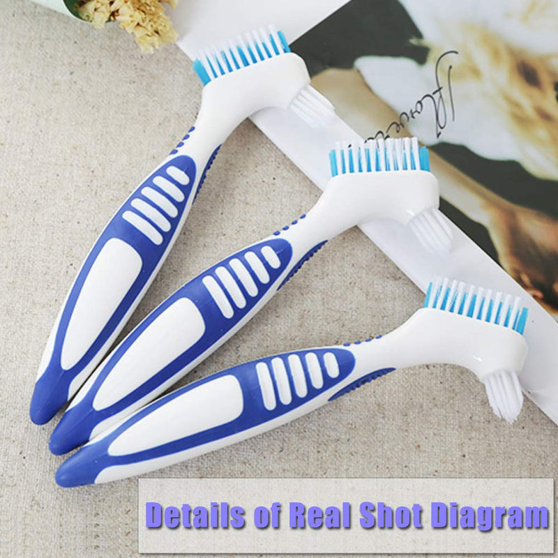 4 Pcs Denture Brushes with Double Sided Denture Cleaning Brush Heads for Denture Care (4Pcs) 4pcs - BeesActive Australia