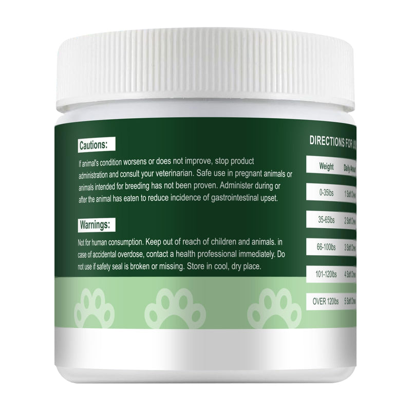 Probiotics for Dogs, Improve Itchy Skin Itchy Ears, Yeast Balance, Immune Support, Dog Probiotics (10 Billion CFU) for Dog Skin & Cost Care, Allergy Relief Chews + Vitamins Blend Chicken (120 Ct)