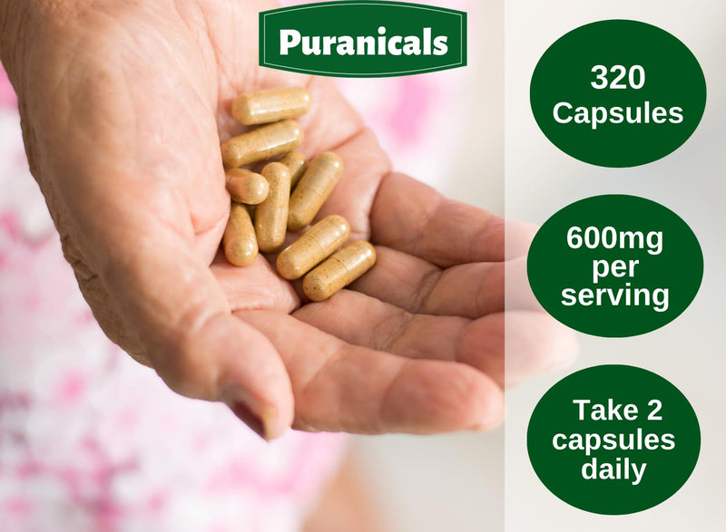 Triphala Premium 320 Capsules Non-GMO and Gluten Free | Herbal Supplement | 600 mg Per Serving | Made with Amla Bibhitaki Haritaki Powder Triphala Capsules 320 Count (Pack of 1) - BeesActive Australia