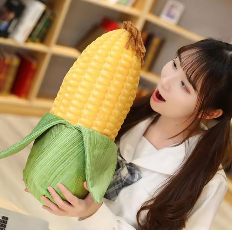 GracesDawn Simulation Corn cob Plush Pillow, 3D Simulation Green Corn, Green Plant Corn Plush Toy, Ideal Gift for Children 17.8 "H - BeesActive Australia