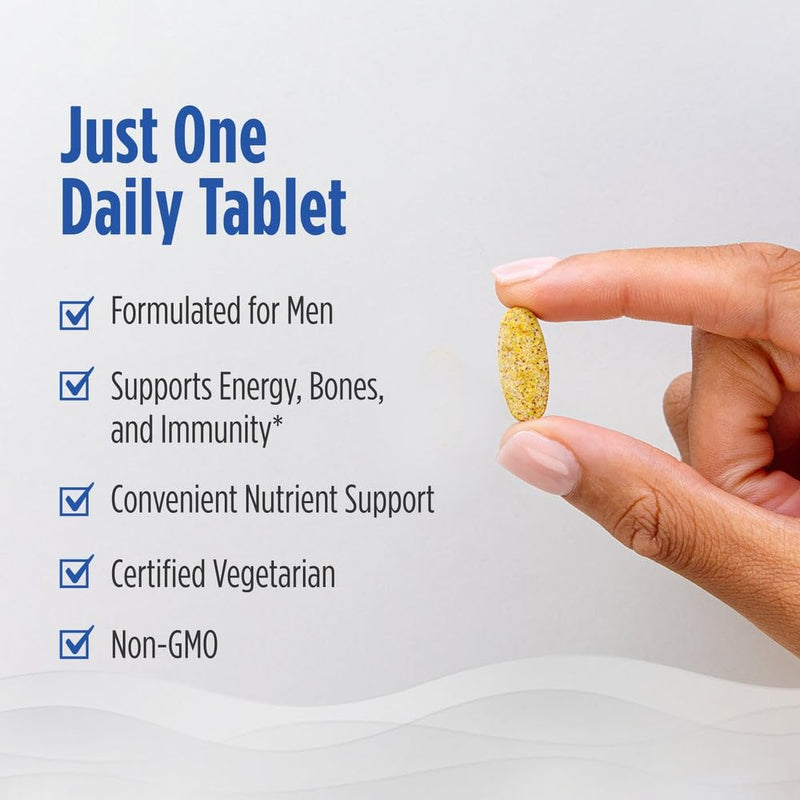 Nordic Naturals Men's Multivitamin One Daily - 30 Tablets, 1 Month Supply | 20 Essential Nutrients for Bone, Energy & Blood-Vessel Support. Immunity Supplement. 1 Tablet Daily. 30 Servings. 1 Count (Pack of 30)