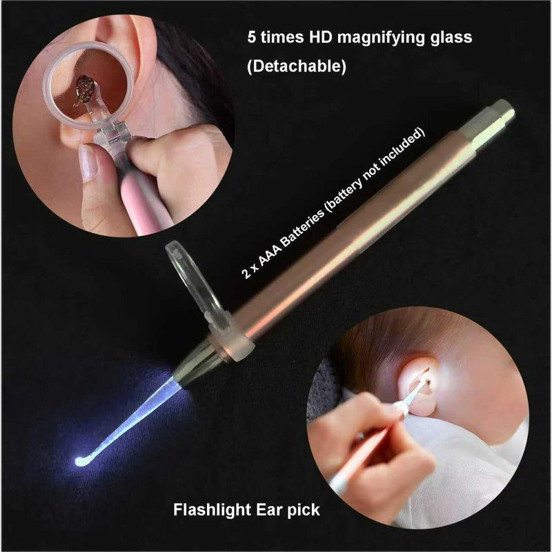 Family-Size Ear Wax Removal Kit - Complete Ear Irrigation Flushing System with LED Otoscope, 19 Disposable Tips, SoftSpray Nozzles & Ear Wash Basin - Safe Ear Cleaner for Adults & Kid White1 Large(50pcs accs) - BeesActive Australia