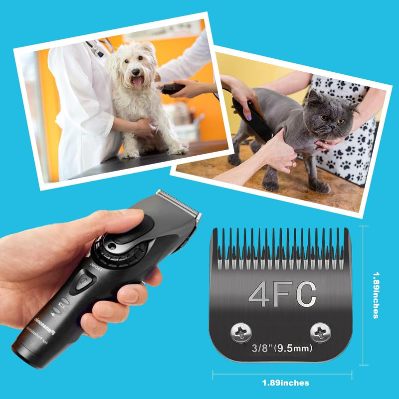 10# Blade Dog Grooming Clipper Replacement Blades Compatible with Andis Dog Clippers,Most A5, Wahl KM Series Clippers,Detachable Ceramic Blade,Size-10#, 1/16-Inch Cut Length (1.5mm) Black 10# 1.5mm - BeesActive Australia