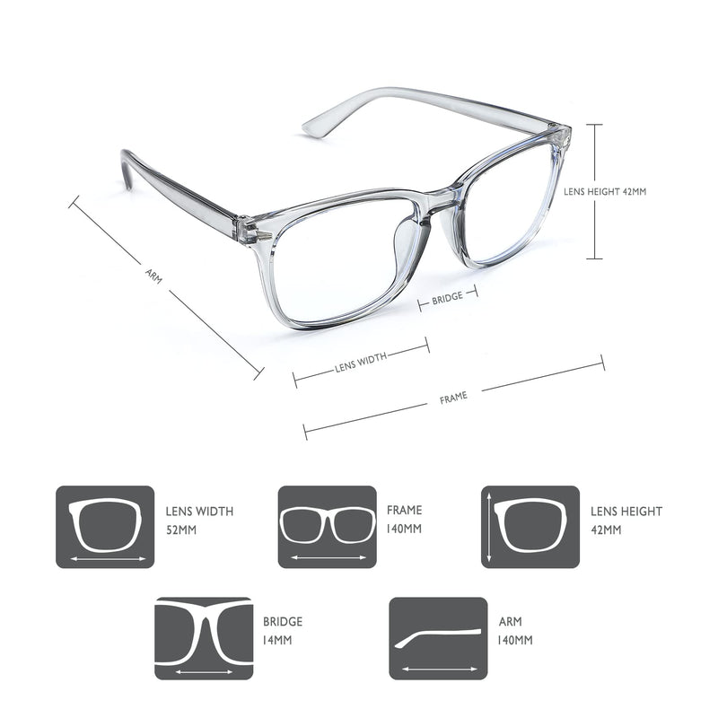 2 Pack, Blue Light Glasses for Women, Blue Light Glasses, Blue Light Glasses Men, Bluelight Glasses Womens, Computer Glasses Black + Transparent - BeesActive Australia