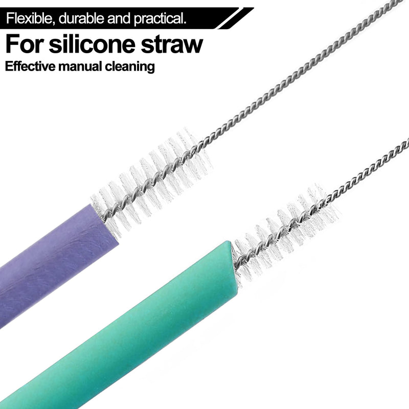 Stanley Straw Cleaner Brush, Reusable Extra Long for 40/30/20 oz Stanley Mug, 10mm Wide Drinking Straws Cleaning Brush for Sippy Cup, Water Bottle and Tubes (5Pcs)