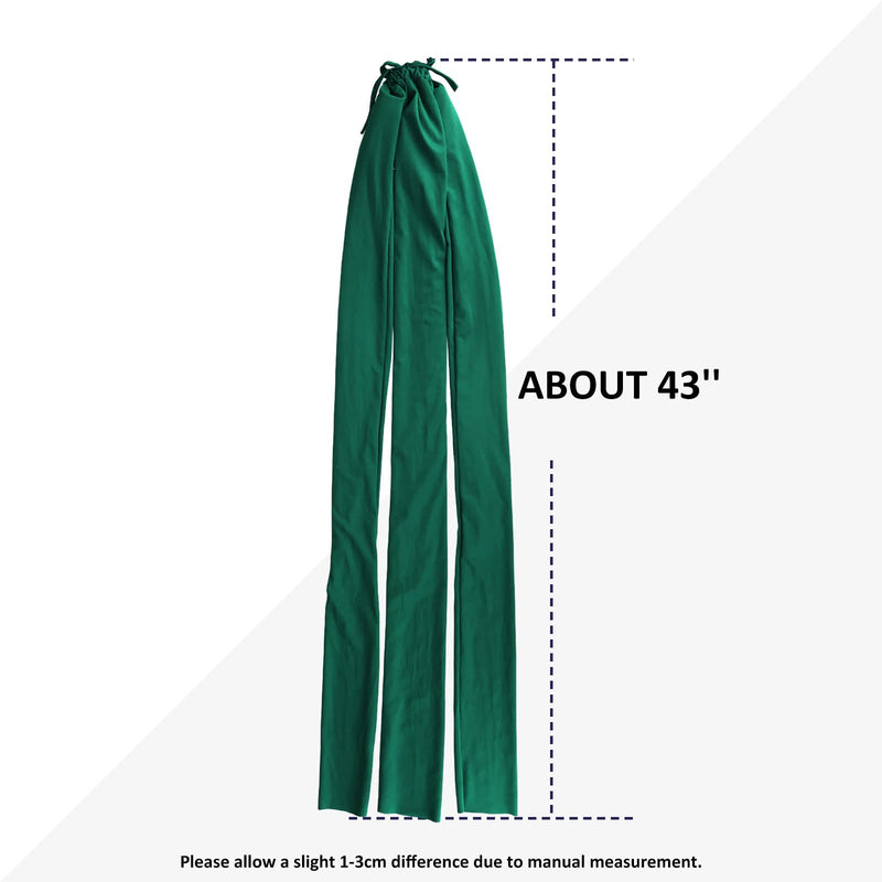 Harrison Howard 3 Tube Stretchy Fabrics Adjustable Closure Lightweight Horse Tail Bag for Horses Braid-in Tail Bag Deep Green - BeesActive Australia