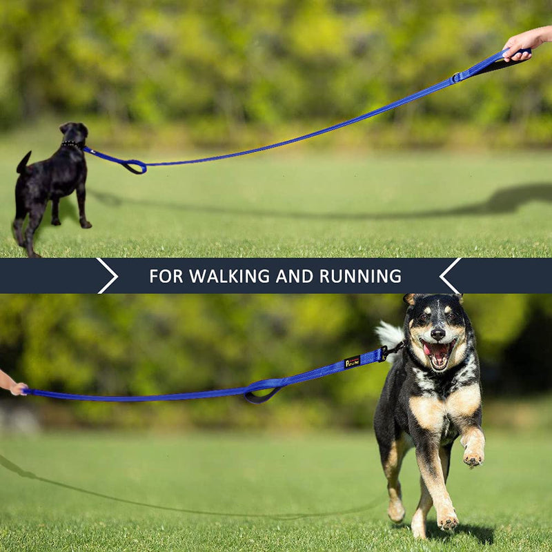 Plutus Pet Dog Leash 6ft Long,Traffic Padded Two Handle,Heavy Duty,Reflective Double Handles Lead for Control Safety Training,Leashes for Large Dogs or Medium Dogs,Dual Handles Leads(Navy Blue) Navy Blue - BeesActive Australia