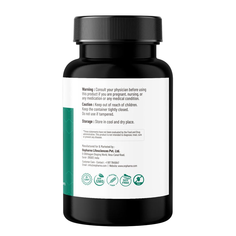 Moringa Tablets | 1000mg Organic Moringa Oleifera Leaf Powder | Natural Herbal Supplement | Vegan | Non-GMO | 60 Tablets