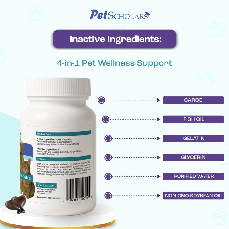 1TDC Dental & Joint Health Softgel Supplement for Dogs & Cats, Supports Oral Health, Stamina, Mobility, Muscle Strength & Recovery, Maintains Skin & Coat Health of Pets (120 Soft Gels) 120 Soft Gels
