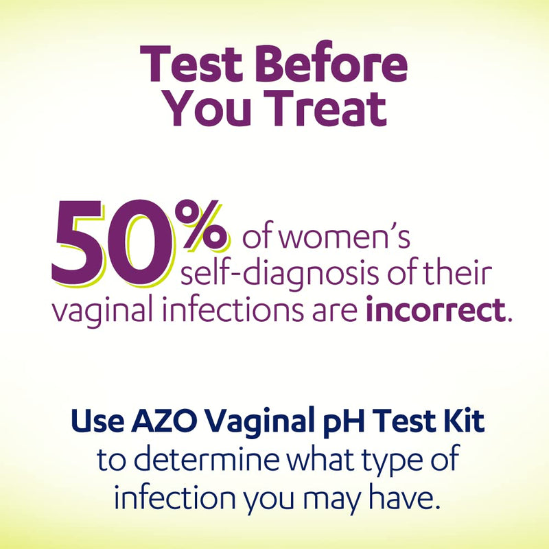 AZO Vaginal pH Test Kit, Clinically-Tested Vaginal Infection Test Kit, FSA/HSA Eligible, Fast & Accurate Results, from The #1 Most Trusted Urinary Health Brand, 2 Self-Tests 2 Count (Pack of 1) - BeesActive Australia