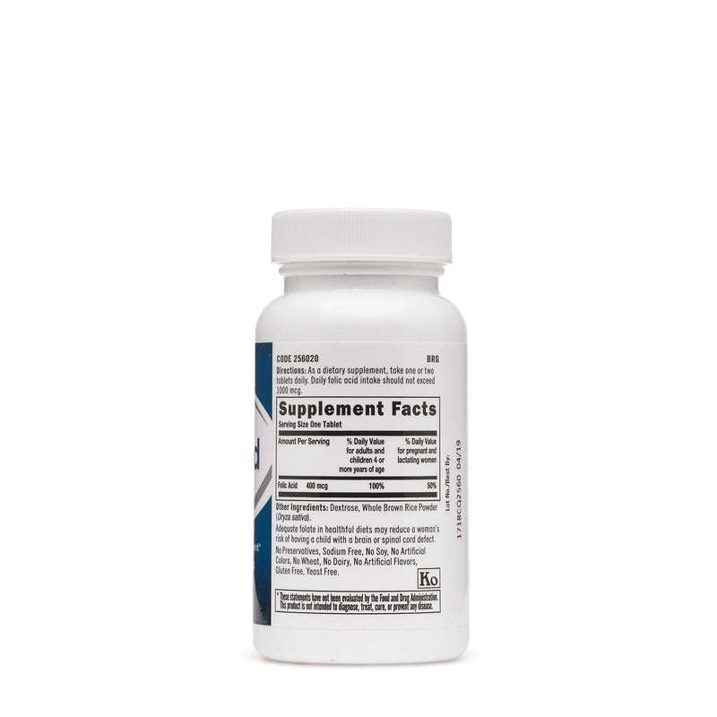 GNC Folic Acid 400 mcg (100 Tablets)