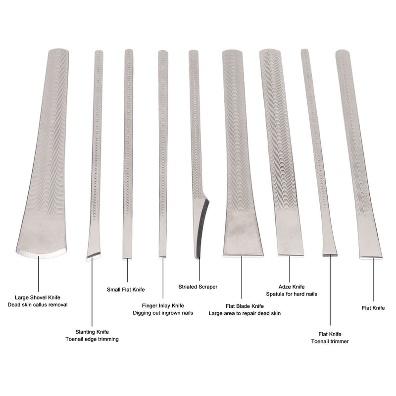 Pedicure Knife Toenail Tool Pedicure Knife Remover Foot Scraper Knife Nail Knives Cuticle Remover Ingrown Toenail Knife Tool for Feet Care - BeesActive Australia