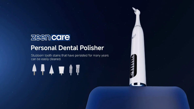 Electric Tooth Polisher with 6 Brush Heads Teeth Cleaning Tools