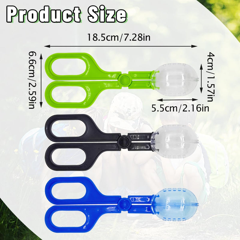 ZLY 3 Pack Reptile Feeding Clamp,Reptile Poop Scoop Reptile Feeding and Cleaning Tool,Plastic Reptile Feeding Clamp for Tortoise Lizard Frog Spider and Other Small Animals - PawsPlanet Australia