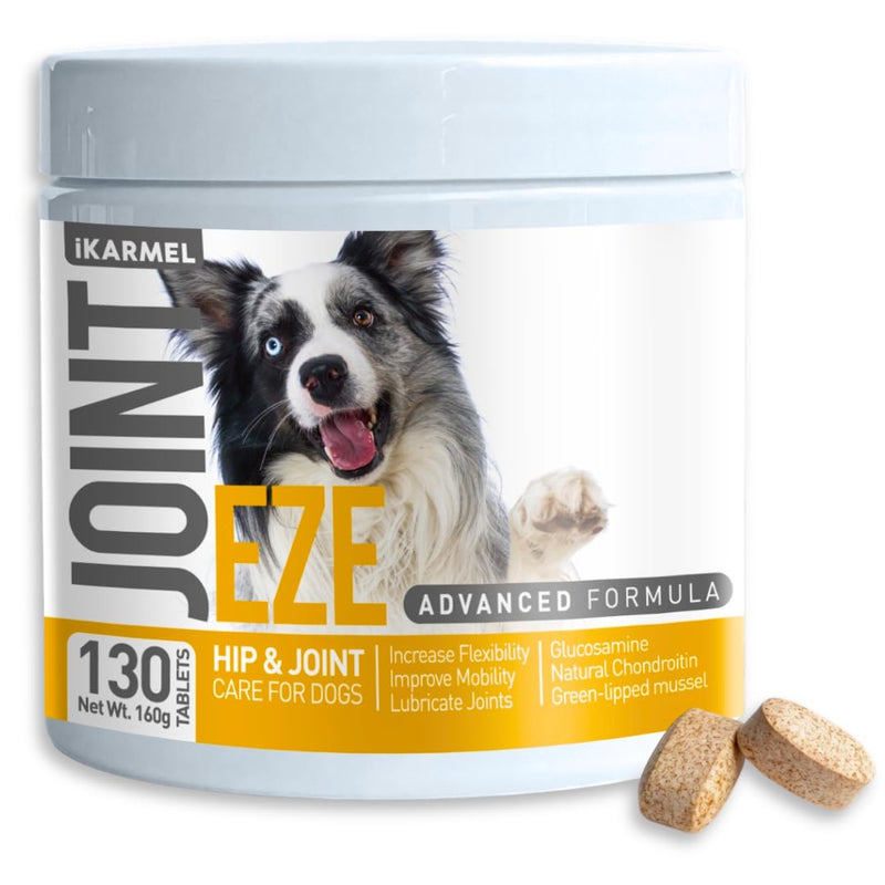 Joint Supplements for Dogs | Hip and Joint Care | with Glucosamine, Chondroitin, and Green-Lipped Mussels | Puppy to Senior Dog Treats for Stiff Joints 130