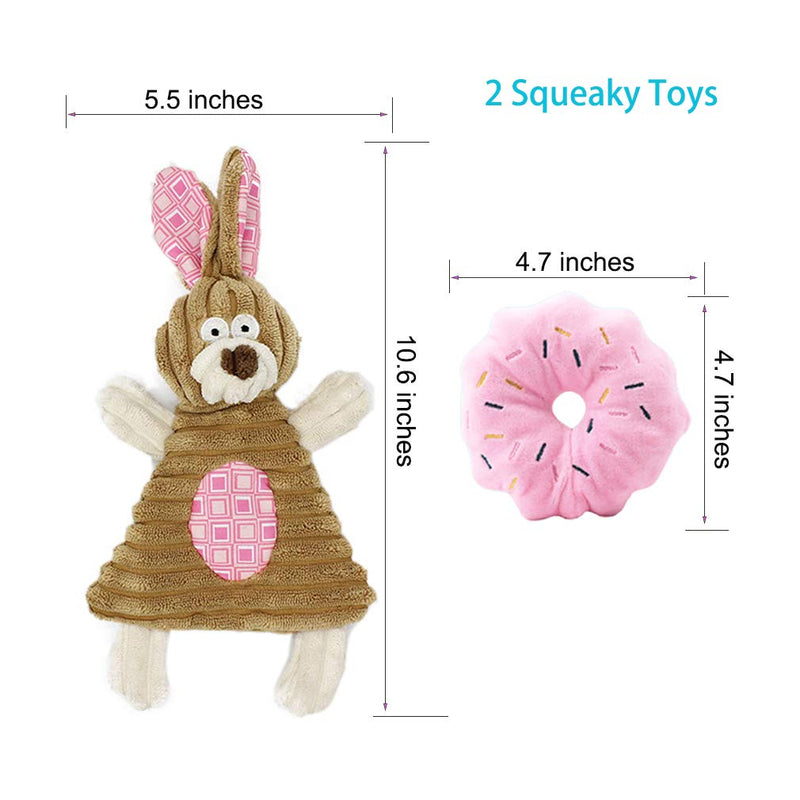 Puppy Toys for Teething, Puppy Chew Toys for Small Dogs, Crinkle Dog Toys Small Breed Boredom and stimulating, Dog Toys for Small Dogs, Pink, 5-Pack - BeesActive Australia