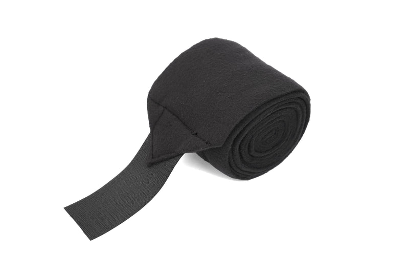 Horse Polo Leg Wraps Soft Fleece Leg Bandage for Horse, Essential Horse Polo Leg, Equestrian Leg Bandage, Wrap Stable, Polo Wraps, Leg Bandage for Horse Set of 4 (Black) Black - BeesActive Australia