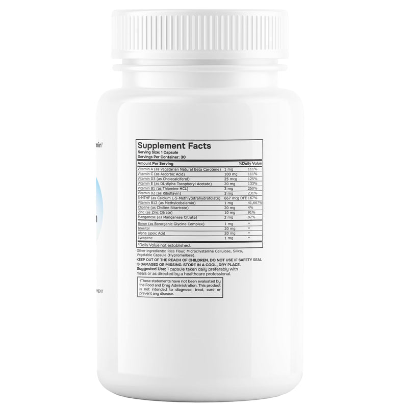 envitamin Methylated Multivitamin Multimineral Complex L Methylfolate 2 Pack 60 Count (Pack of 1) Methylated 2 Pack