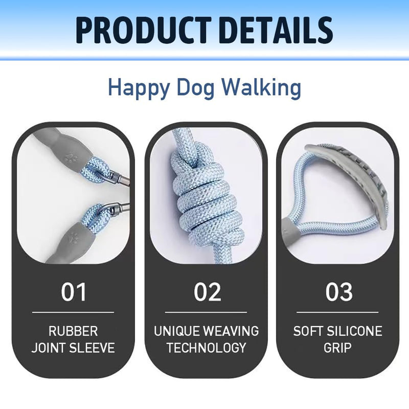 Two Dog Leash - No Tangle, 360° Swivel Double Leash for Walking Two Dogs, Double Dog Leash for Medium & Small Dogs Detachable Design for Effortless Walks and Control - BeesActive Australia