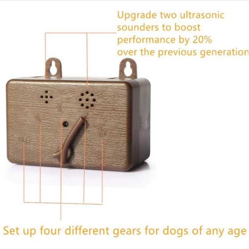 Anti Barking Device, Outdoor Anti Bark Deterrents with Adjustable Ultrasonic Level, Waterproof Ultrasonic Infrared Dog Barking Control for Small Medium Large Dogs - BeesActive Australia