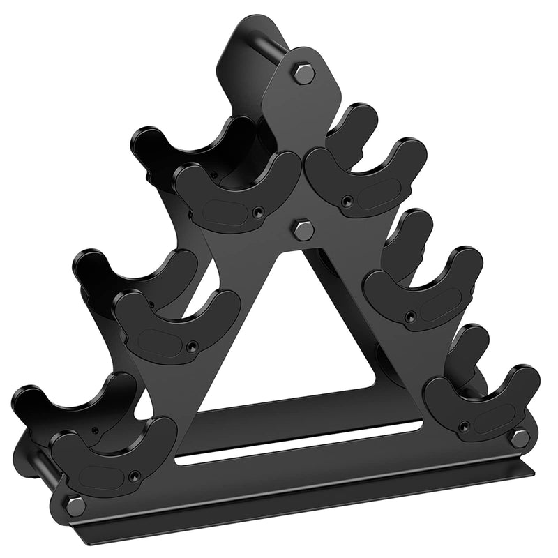 Dumbbell Rack Stand Only | Space-Saving Weight Rack for Home Gym, Hand Weight Rack Dumbbell Storage for Dumbbell Set (3-15 LB), Durable Metal Stand with Easy Assembly (Dumbell not Included) Metal Rack-3 Tier