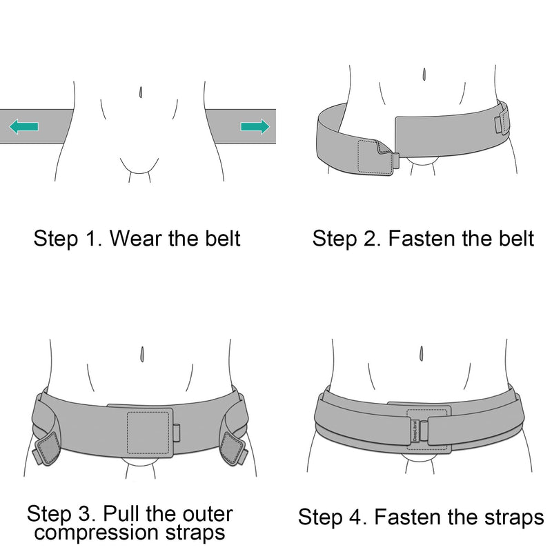 Lightweight Back Brace for Lower Back Pain Under Clothes - Relief from Sciatica, Hip and Spine Pain - Breathable & Adjustable Lumbar Support Belt for Home, Work and Exercise - Suitable for Women&Men Medium