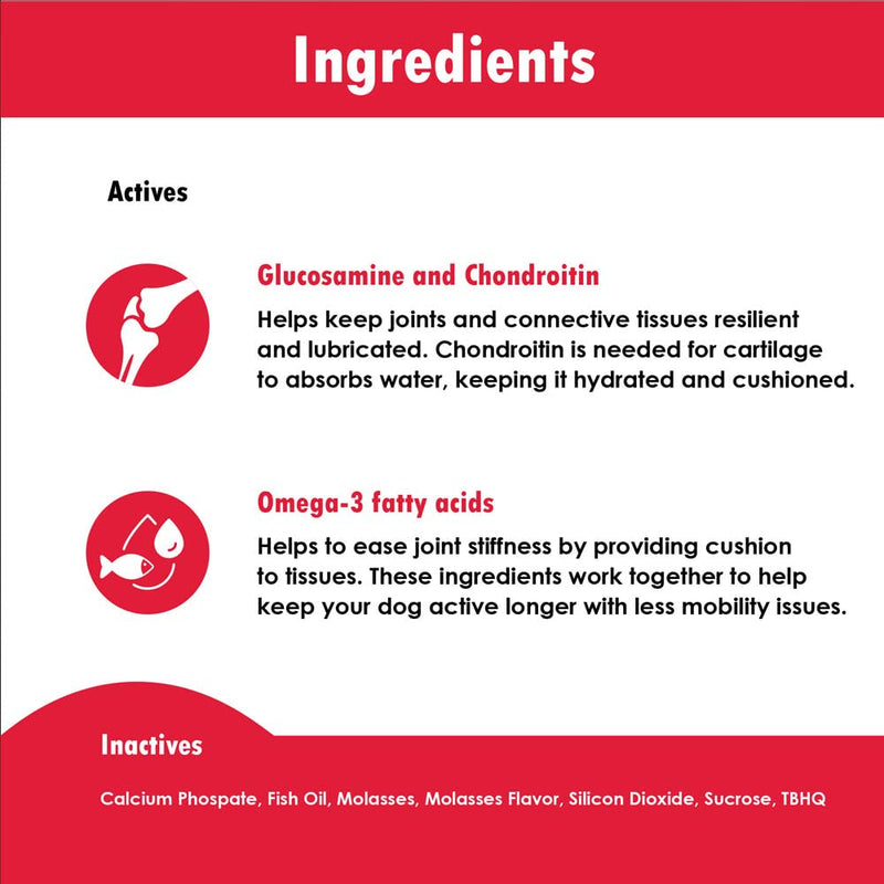 Triple Strength HA Granules for Dogs, Glucosamine, Chondroitin, Creatine, MSM and Antioxidants - Hip and Joint Support Supplement, 120 Doses Granules, 120 Doses - BeesActive Australia