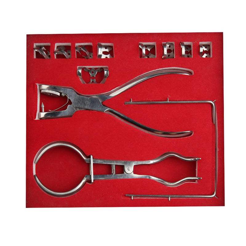 Dental Rubber Dam Kit Stainless Steel Dental Procedure Tools,Rubber Dam Clamps, Punch Plier, Endodontic Supplies, and Dental Isolation Tools,12Pcs with A Portable Storage Bag - BeesActive Australia