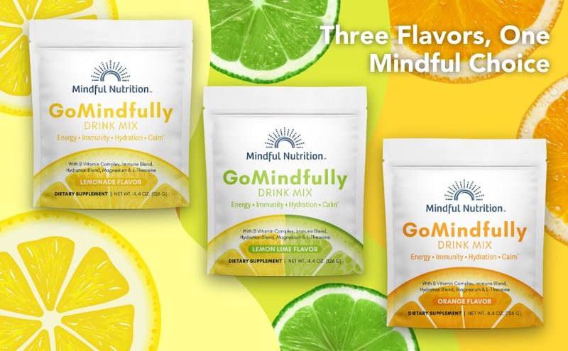 GoMindfully Orange Super Calm Magnesium Powder Drink Mix for Hydration, Recovery, Immunity and Energy with Trace Minerals, Essential Vitamins, L-Theanine and B Vitamin Complex 4.4 Ounce (Pack of 1)
