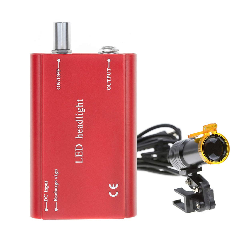 5W LED Headlight Plastic Belt Insert Clip with Filter Waist Hanging On Magnifier Loupes Red Headlamp