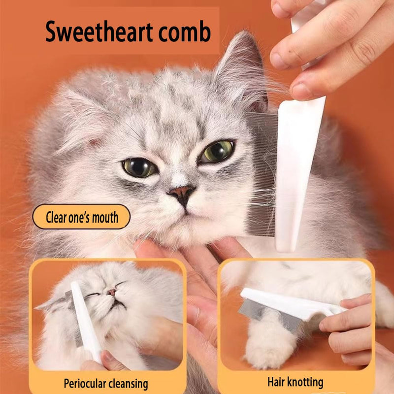 2Pack Flea Comb and Stainless steel comb Use grooming with dog and cat hair For Facial Cleaning and Grooming Flea Lice Comb - BeesActive Australia